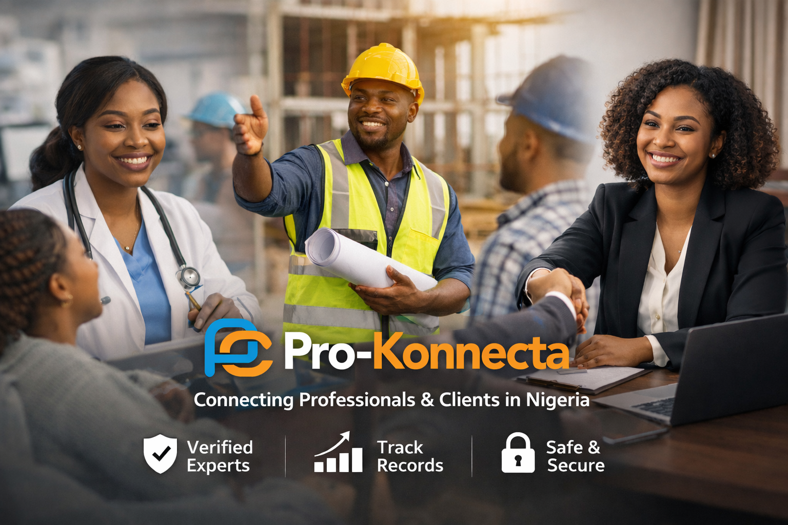 Pro-Konnecta platform connecting verified professionals and clients in Nigeria